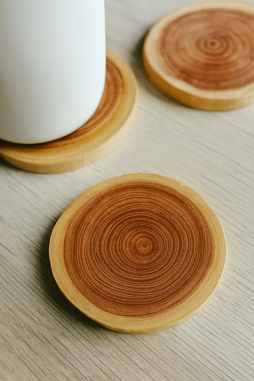 ひのきの年輪コースター - 画像 (2)